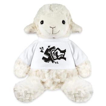 gegen nazis - Mouton en peluche Annika MiniFeet® - blanc - Devant