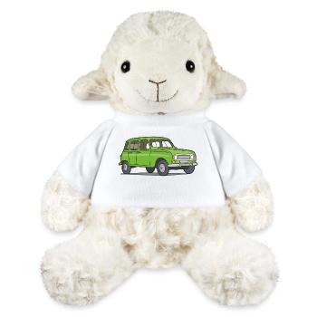 Grüner R4 (Auto) - MiniFeet® Schaf Annika - Weiß - Vorne