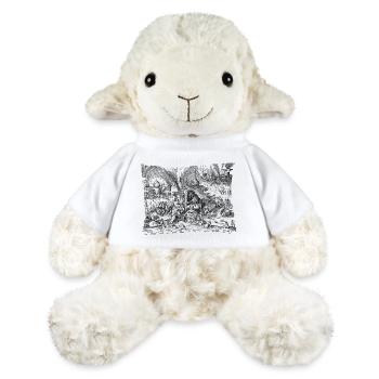2 sept péchés capitaux | Avaritia avarice cupidité - Mouton en peluche Annika MiniFeet® - blanc - Devant