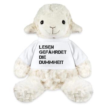 Lesen gefährdet die Dummheit - MiniFeet® Schaf Annika - Weiß - Vorne