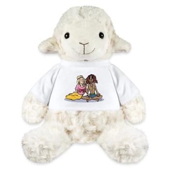 Amour et Paix - Mouton en peluche Annika MiniFeet® - blanc - Devant