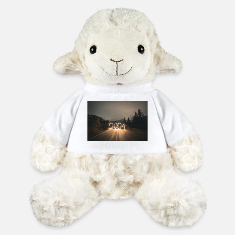 Year 2024 lightpaint - MiniFeet® Sheep Annika - white