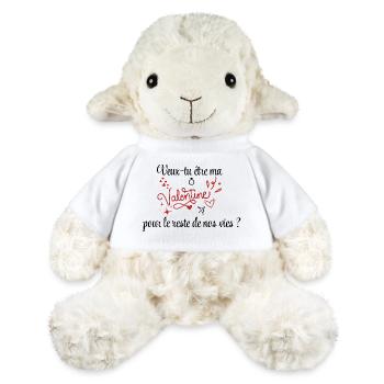 Demande en mariage, Saint-Valentin, Romantique - Mouton en peluche Annika MiniFeet® - blanc - Devant