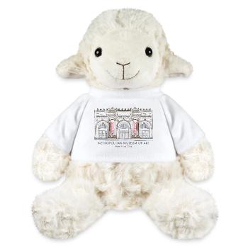 New York, Metropolitan Museum of Art, États-Unis - Mouton en peluche Annika MiniFeet® - blanc - Devant