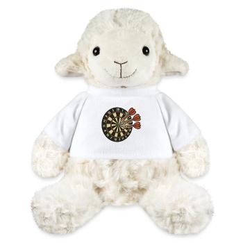 Vintage Dartboard Flair - MiniFeet® Sheep Annika - white - Front
