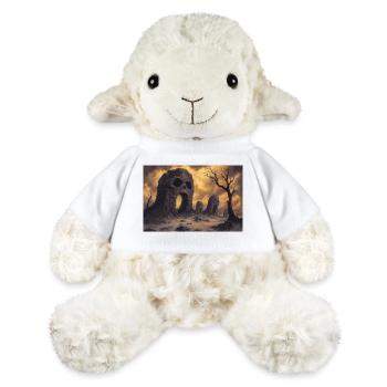 Dark fantasy horror illustration - MiniFeet® Sheep Annika - white - Front