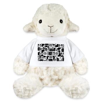80er Kassette Silhouette - MiniFeet® Schaf Annika - Weiß - Vorne
