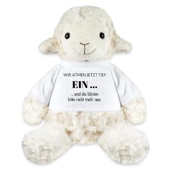 Nous prenons une grande INSPIRATION maintenant – en disant - Mouton en peluche Annika MiniFeet® - blanc - Devant