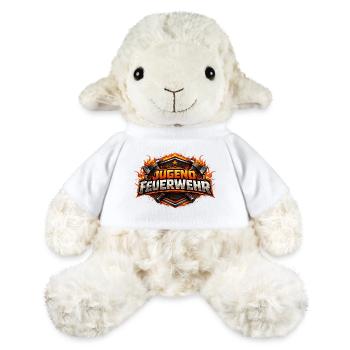 Logo des pompiers des jeunes pompiers - Mouton en peluche Annika MiniFeet® - blanc - Devant