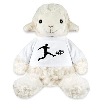 Fussball Stürmer Silhouette - MiniFeet® Schaf Annika - Weiß - Vorne