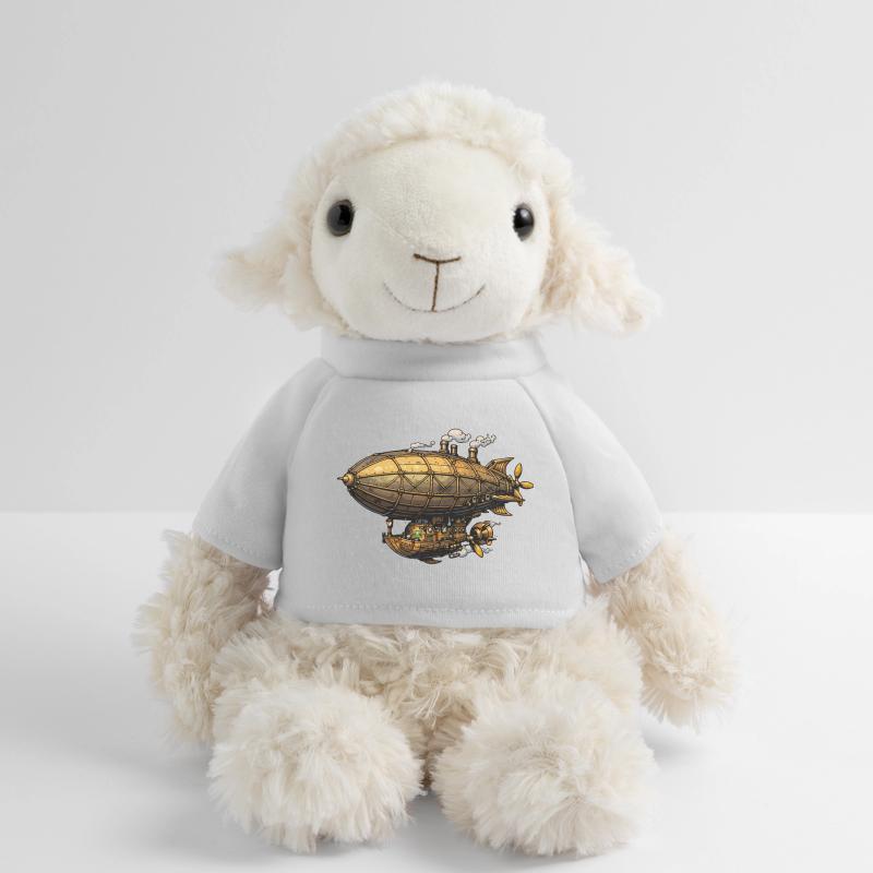 Zeppelin dirigeable steampunk Mouton en peluche Annika MiniFeet®