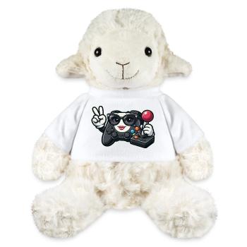 Kawaii Game Controller Peace Sign - MiniFeet® Sheep Annika - white - Front