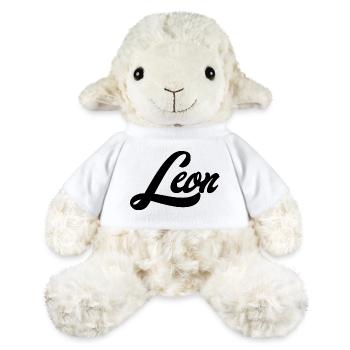 Leon Name Futuristic Galaxy Dream Mood - MiniFeet® Sheep Annika - white - Front