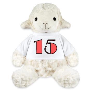 15. 15 ANS. 15e ANNIVERSAIRE. ANNIVERSAIRE 15 ANS. - Mouton en peluche Annika MiniFeet® - blanc - Devant