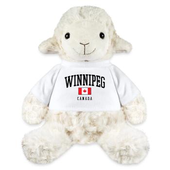Winnipeg Kanada Flagge – City Design - MiniFeet® Schaf Annika - Weiß - Vorne