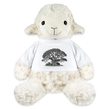 Old tree oak with roots and many branches - MiniFeet® Sheep Annika - white - Front