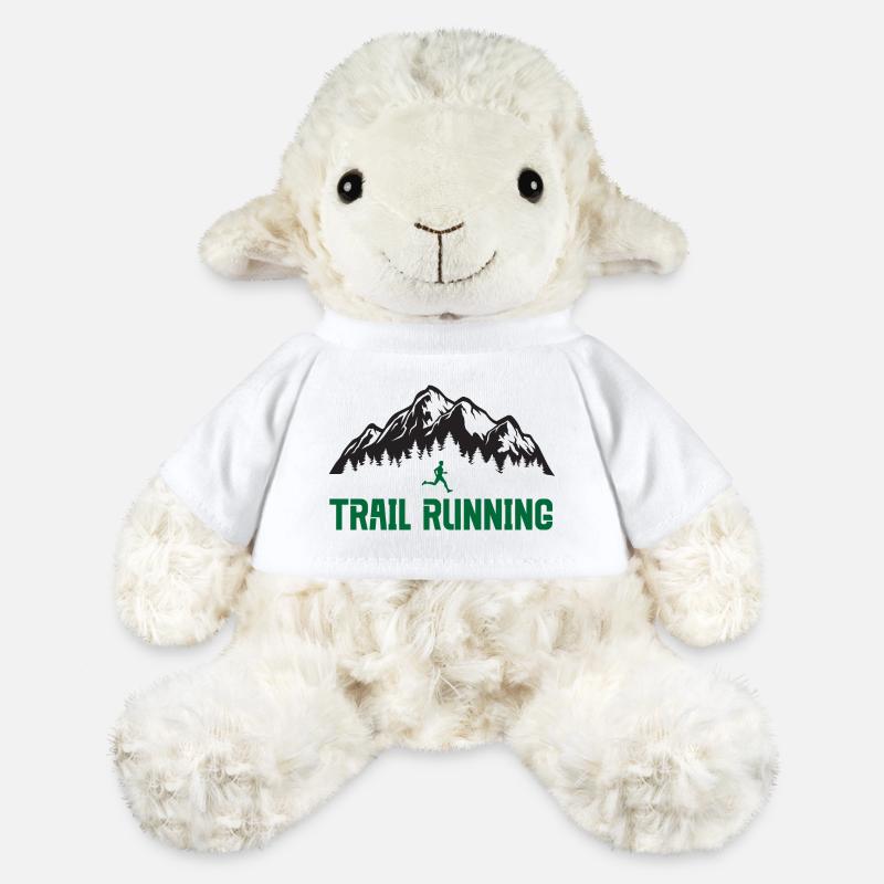 Course sur sentier - Mouton en peluche Annika MiniFeet® - blanc
