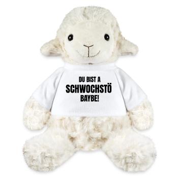 Du bist a Schwochstö Baybe - MiniFeet® Schaf Annika - Weiß - Vorne