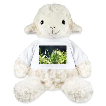 perce-neige printemps floraison design - Mouton en peluche Annika MiniFeet® - blanc - Devant