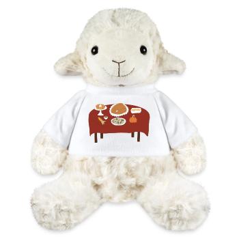 Thanksgiving-Fest Illustration - MiniFeet® Schaf Annika - Weiß - Vorne