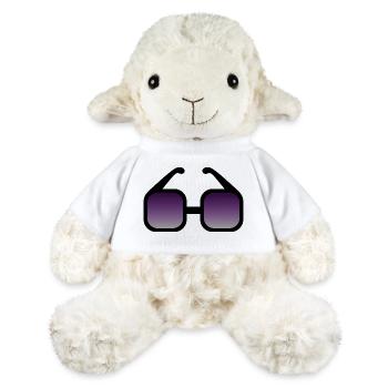 Lunettes de soleil dégradées noires - Mouton en peluche Annika MiniFeet® - blanc - Devant