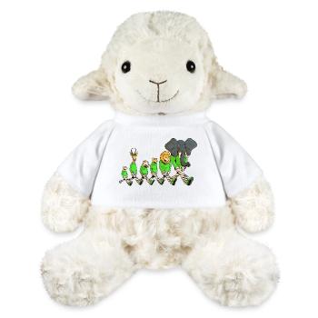 Savannah animals on a walk - MiniFeet® Sheep Annika - white - Front