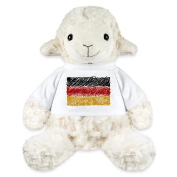 German Flag Scribble - MiniFeet® Sheep Annika - white - Front