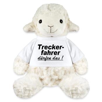 Traktor , Trecker , Trecker , Treckerfahrer(25) - MiniFeet® Schaf Annika - Weiß - Vorne