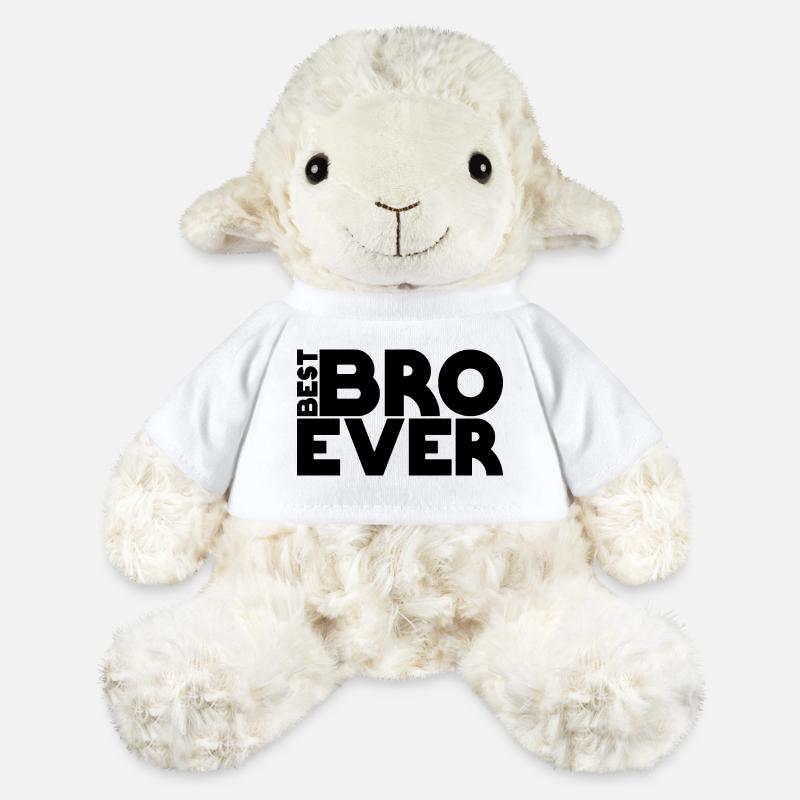 Best BRO ever - Mouton en peluche Annika MiniFeet® - blanc