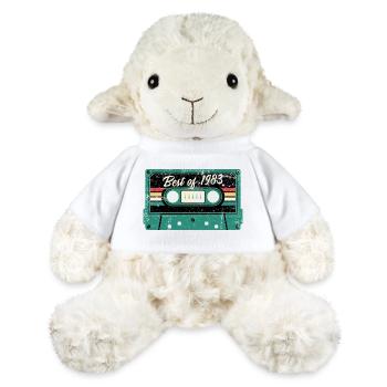 Le meilleur de 1983 Cassette rétro - Mouton en peluche Annika MiniFeet® - blanc - Devant
