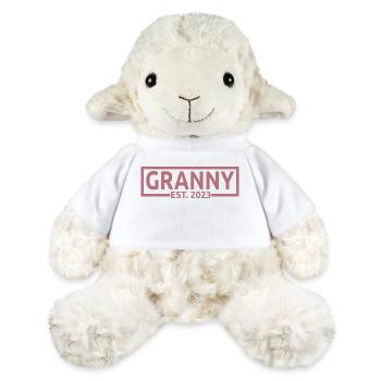 Granny Est. 2023, Grandma To Be, Pregnancy Reveal - MiniFeet® Sheep Annika - white - Front