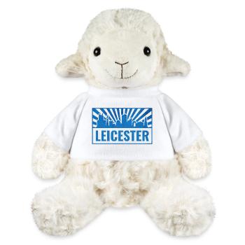 Leicester Skyline Blau Strahlen - MiniFeet® Schaf Annika - Weiß - Vorne