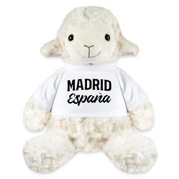 Madrid Schriftzug mit España Akzent - MiniFeet® Schaf Annika - Weiß - Vorne