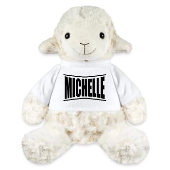 T-Shirt Name Michelle T-Shirt Geschenkidee - MiniFeet® Schaf Annika - Weiß - Vorne