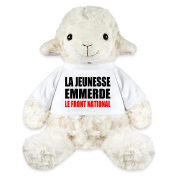 la jeunesse emmerde front national - Mouton en peluche Annika MiniFeet® - blanc - Devant