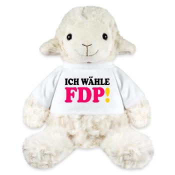 Ich wähle fdp - MiniFeet® Schaf Annika - Weiß - Vorne