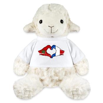 Drapeau du Maroc France Aiguilles Coeur - Mouton en peluche Annika MiniFeet® - blanc - Devant