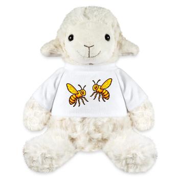 Glowing honey bees - MiniFeet® Sheep Annika - white - Front