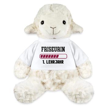 Apprentissage, coiffeur, première année, apprentissage de coiffeur. - Mouton en peluche Annika MiniFeet® - blanc - Devant