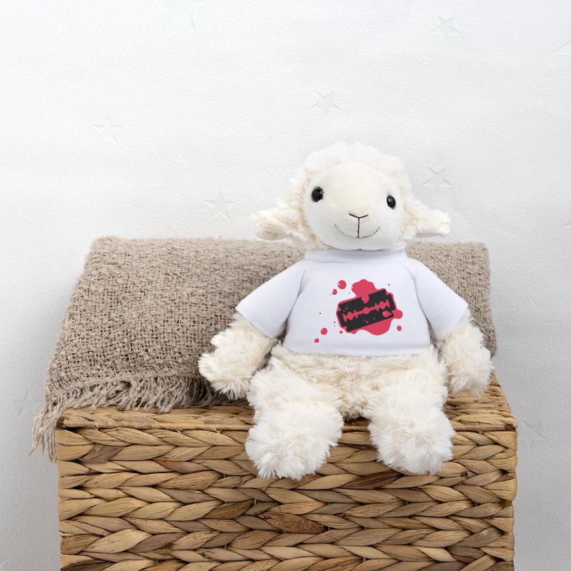 Rasierklinge mit Blut MiniFeet® Schaf Annika