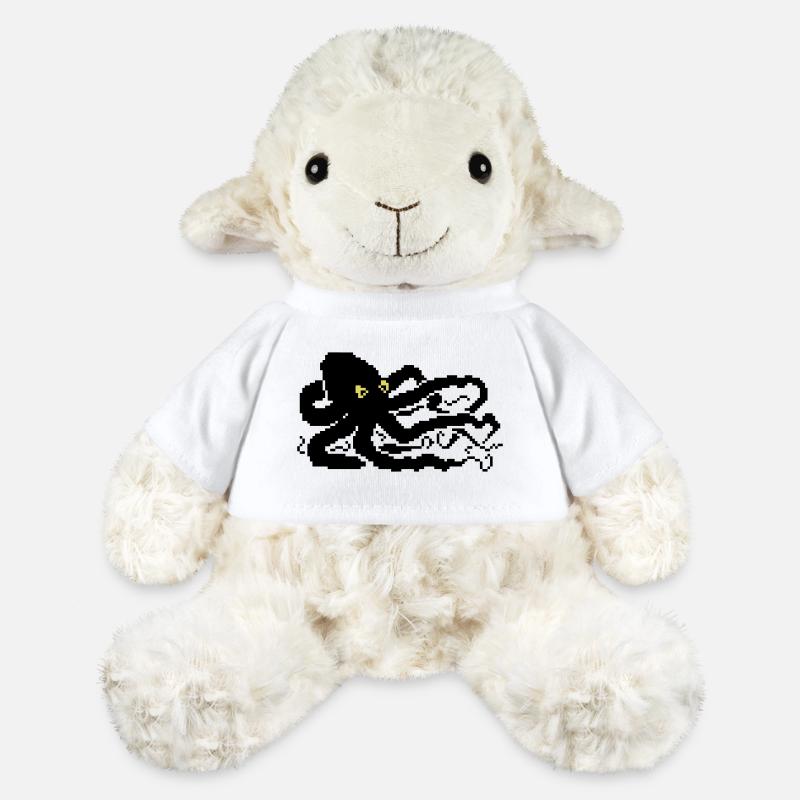 8bit pixel octopus - MiniFeet® Sheep Annika - white