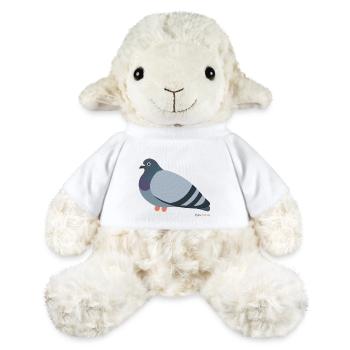Our beloved grey city pigeon - Urban Pigeon - MiniFeet® Sheep Annika - white - Front