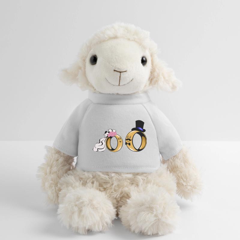Duo de bagues de mariée Amour Mouton en peluche Annika MiniFeet®