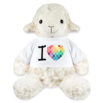 J’aime - les diamants - Mouton en peluche Annika MiniFeet® - blanc - Devant