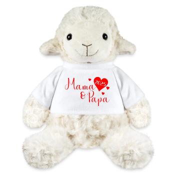 Mama und Papa rot - MiniFeet® Schaf Annika - Weiß - Vorne