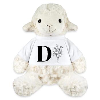 Minimalistisches Blumenmuster - MiniFeet® Schaf Annika - Weiß - Vorne