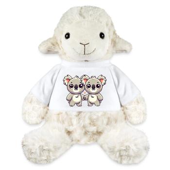 Two Cute Koala Friends Holding Hands - MiniFeet® Schaf Annika - Weiß - Vorne