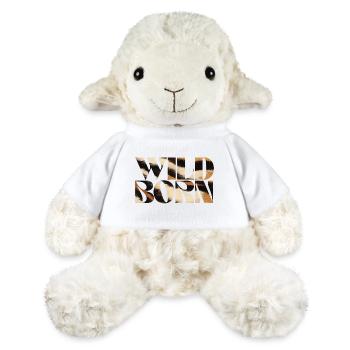 Wild Born Animal Print Text Art - MiniFeet® Sheep Annika - white - Front