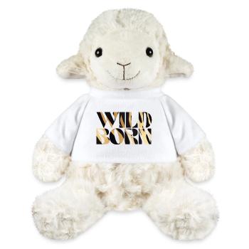 Conception d’imprimé animal sauvage audacieux - Mouton en peluche Annika MiniFeet® - blanc - Devant