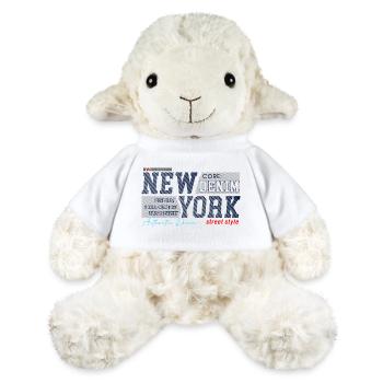 New Yorker Streetstyle Denim-Design - MiniFeet® Schaf Annika - Weiß - Vorne